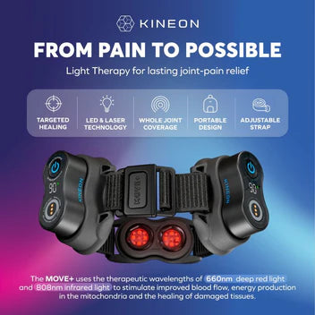 Kineon The MOVE+ Pro - Infrared Laser & Red Light Therapy for Knee & Joint Pain Relief