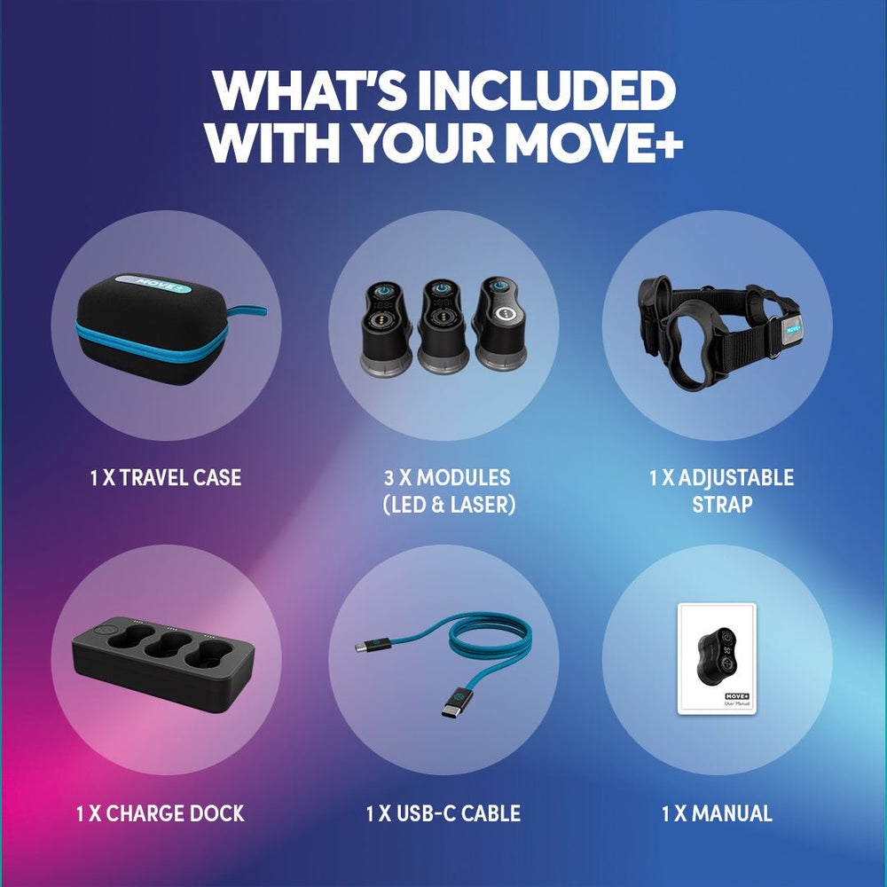 Kineon Move+ Pro advanced red light & laser therapy device designed to relieve pain, reduce inflammation, & speed recovery. UAE dubai online shopping saudi arabia qatar kuwait oman bahrain.